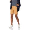 imageAmazon Essentials Womens MidRise SlimFit 10quot Inseam Bermuda Khaki ShortDark Yellow