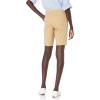 imageAmazon Essentials Womens MidRise SlimFit 10quot Inseam Bermuda Khaki ShortKhaki Brown