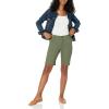 imageAmazon Essentials Womens MidRise SlimFit 10quot Inseam Bermuda Khaki ShortOlive