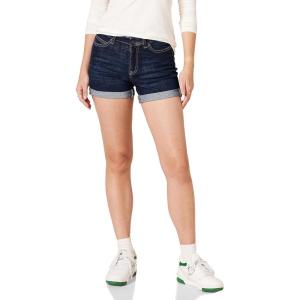 imageAmazon Essentials Womens MidRise Slim Fit 4quot Denim ShortsDark Wash