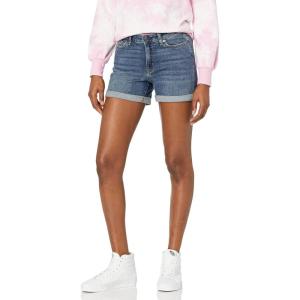 imageAmazon Essentials Womens MidRise Slim Fit 4quot Denim ShortsVintage Wash