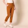 imageAmazon Essentials Womens HighRise RegularFit AnkleLength TaperedLeg Khaki PantCaramel
