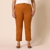 imageAmazon Essentials Womens HighRise RegularFit AnkleLength TaperedLeg Khaki PantCaramel