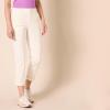 imageAmazon Essentials Womens HighRise RegularFit AnkleLength TaperedLeg Khaki PantEggshell White