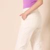 imageAmazon Essentials Womens HighRise RegularFit AnkleLength TaperedLeg Khaki PantEggshell White