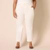 imageAmazon Essentials Womens HighRise RegularFit AnkleLength TaperedLeg Khaki PantEggshell White