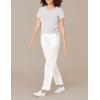imageAmazon Essentials Womens Linen Blend Drawstring Relaxed Fit Wide Leg Pant Available in Plus SizeBright White