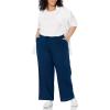 imageAmazon Essentials Womens Linen Blend Drawstring Relaxed Fit Wide Leg Pant Available in Plus SizeDark Blue