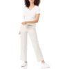 imageAmazon Essentials Womens Linen Blend Drawstring Relaxed Fit Wide Leg Pant Available in Plus SizeEcru