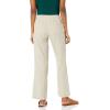 imageAmazon Essentials Womens Linen Blend Drawstring Relaxed Fit Wide Leg Pant Available in Plus SizeEcru Stripe