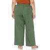 imageAmazon Essentials Womens Linen Blend Drawstring Relaxed Fit Wide Leg Pant Available in Plus SizeMilitary Green
