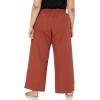 imageAmazon Essentials Womens Linen Blend Drawstring Relaxed Fit Wide Leg Pant Available in Plus SizeTerracotta