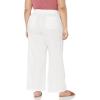 imageAmazon Essentials Womens Linen Blend Drawstring Relaxed Fit Wide Leg Pant Available in Plus SizeWhite