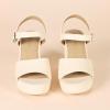 imageAmazon Essentials Womens Platform Heel SandalPale Beige