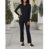 imageAmazon Essentials Womens Wide Rib Flared Ankle Pant Previously Daily RitualBlack