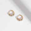 imageAmazon Essentials Half Clear Hoop EarringsYellow Gold