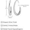 imageAmazon Essentials JHoop Earrings 317mmWhite