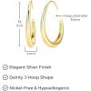 imageAmazon Essentials JHoop Earrings 317mmYellow