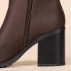 imageAmazon Essentials Womens Heeled Chelsea BootDark Brown