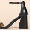 imageAmazon Essentials Womens High Heel NolaBlack Faux Leather