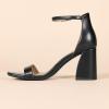 imageAmazon Essentials Womens High Heel NolaBlack Faux Leather