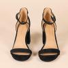 imageAmazon Essentials Womens High Heel NolaBlack Faux Suede