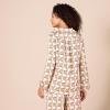 imageAmazon Essentials Womens RegularFit LongSleeve Satin Sleep Shirt Only Pants Sold SeparatelyPale Pink Blush Leopard