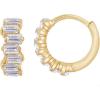 imageAmazon Essentials Half Clear Hoop EarringsYellow Gold