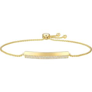 imageAmazon Essentials Cubic Zirconia Bracelet in 18k Gold Plated Sterling Silver8