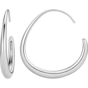 imageAmazon Essentials JHoop Earrings 317mmWhite