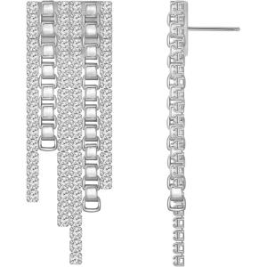 imageAmazon Essentials Staggered Dangle EarringsSilver