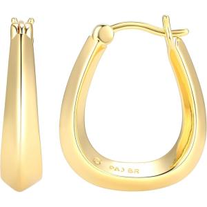 imageAmazon Essentials UShaped Hoop Earrings 187mmYellow