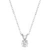 imageAmazon Essentials IGI Certified Solitaire Lab Grown Diamond Pendant Necklace in 14k Gold  16quot Chain with 2quot ExtenderWhite Gold