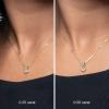 imageAmazon Essentials IGI Certified Solitaire Lab Grown Diamond Pendant Necklace in 14k Gold  16quot Chain with 2quot ExtenderYellow Gold