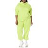 imageAmazon Essentials Womens Crop Pullover Hoodie Sweatshirt Available in Plus SizeLime Green