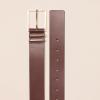 imageAmazon Essentials Womens Leather Refined Buckle Dress BeltBrown
