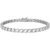 imageAmazon Essentials Cubic Zirconia Wave Tennis Bracelet in Sterling Silver 8quotWhite