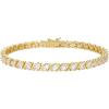imageAmazon Essentials Cubic Zirconia Wave Tennis Bracelet in Sterling Silver 8quotYellow