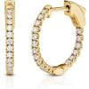 imageAmazon Essentials IGI Certified 05 Carat Genuine Lab Grown Diamond Hoops  14k Solid Gold Inside Out Hoop Earrings for Women  Hoop Earrings for Women  Gold Earrings  Size 17mmYellow Gold