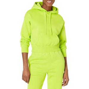 imageAmazon Essentials Womens Crop Pullover Hoodie Sweatshirt Available in Plus SizeLime Green