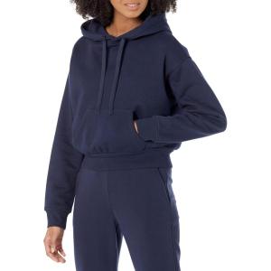 imageAmazon Essentials Womens Crop Pullover Hoodie Sweatshirt Available in Plus SizeNavy