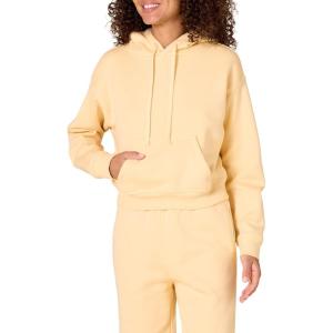 imageAmazon Essentials Womens Crop Pullover Hoodie Sweatshirt Available in Plus SizeWarm Yellow