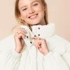 imageAmazon Essentials Womens Cropped FullZip Puffer Jacket Quilted Matte or Sherpa FleeceEggshell White