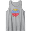 imageAmazon Essentials DC Comics Wonder Woman Heart Shaped Logo Tank TopHeather Grey