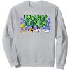 imageAmazon Essentials Looney Tunes Checkerboard with Characters SweatshirtHeather Grey