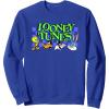 imageAmazon Essentials Looney Tunes Checkerboard with Characters SweatshirtRoyal Blue