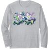 imageAmazon Essentials Looney Tunes Green Logo with Running Characters Long Sleeve TShirtHeather Grey
