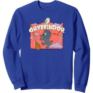 imageAmazon Essentials Harry Potter Hogwarts Gryffindor House Cartoon Scene SweatshirtRoyal Blue