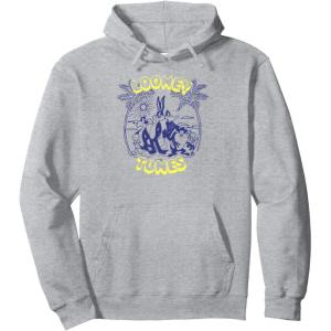 imageAmazon Essentials Looney Tunes Tropical Paradise Beach Scene Pullover HoodieHeather Grey