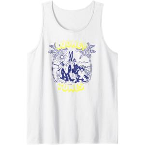 imageAmazon Essentials Looney Tunes Tropical Paradise Beach Scene Tank TopWhite